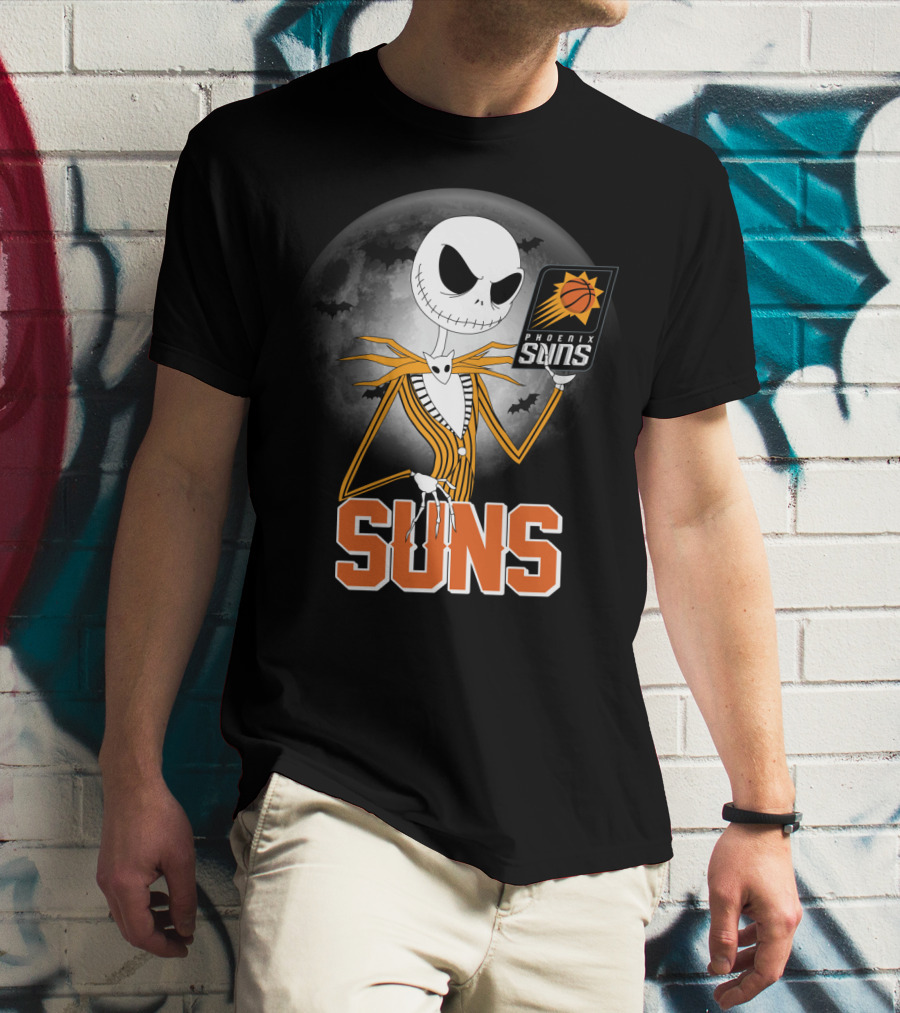 Jack Skellington Phoenix Suns Halloween Fans Sports Crossover T-Shirt