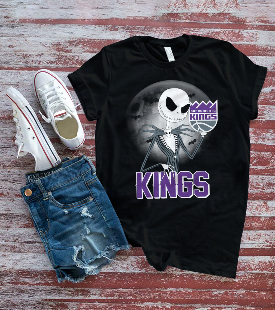 Kings Halloween Jack Skellington Sacramento T-Shirt