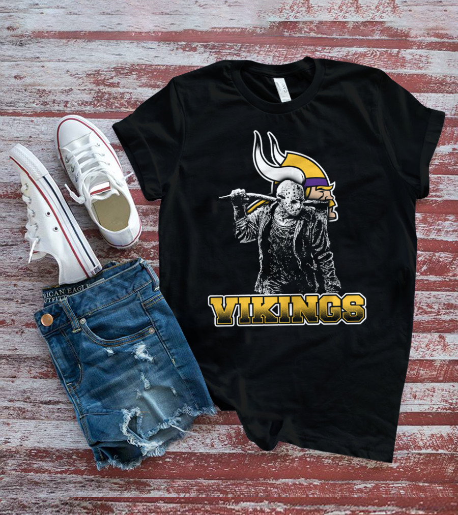Jason Voorhees Minnesota Vikings Mashup T-Shirt