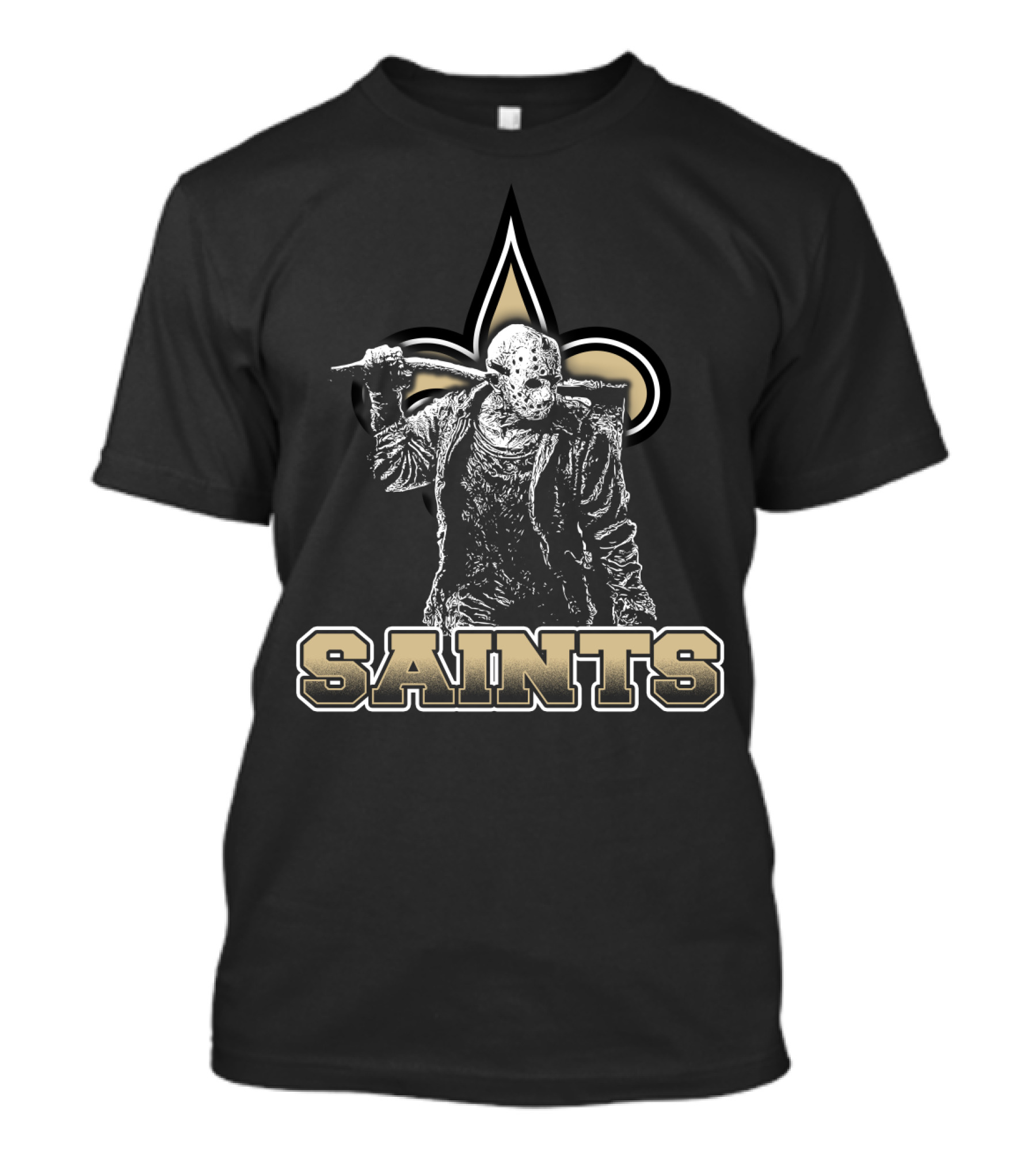 Jason Voorhees New Orleans Saints Fleur-De-Lis Fans T-Shirt