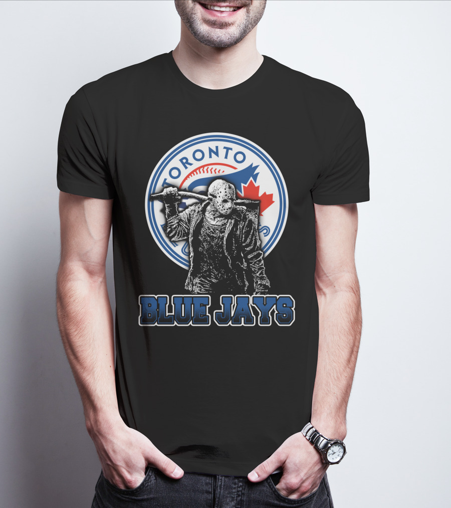 Jason Voorhees Toronto Blue Jays Crossover With Iconic T-Shirt