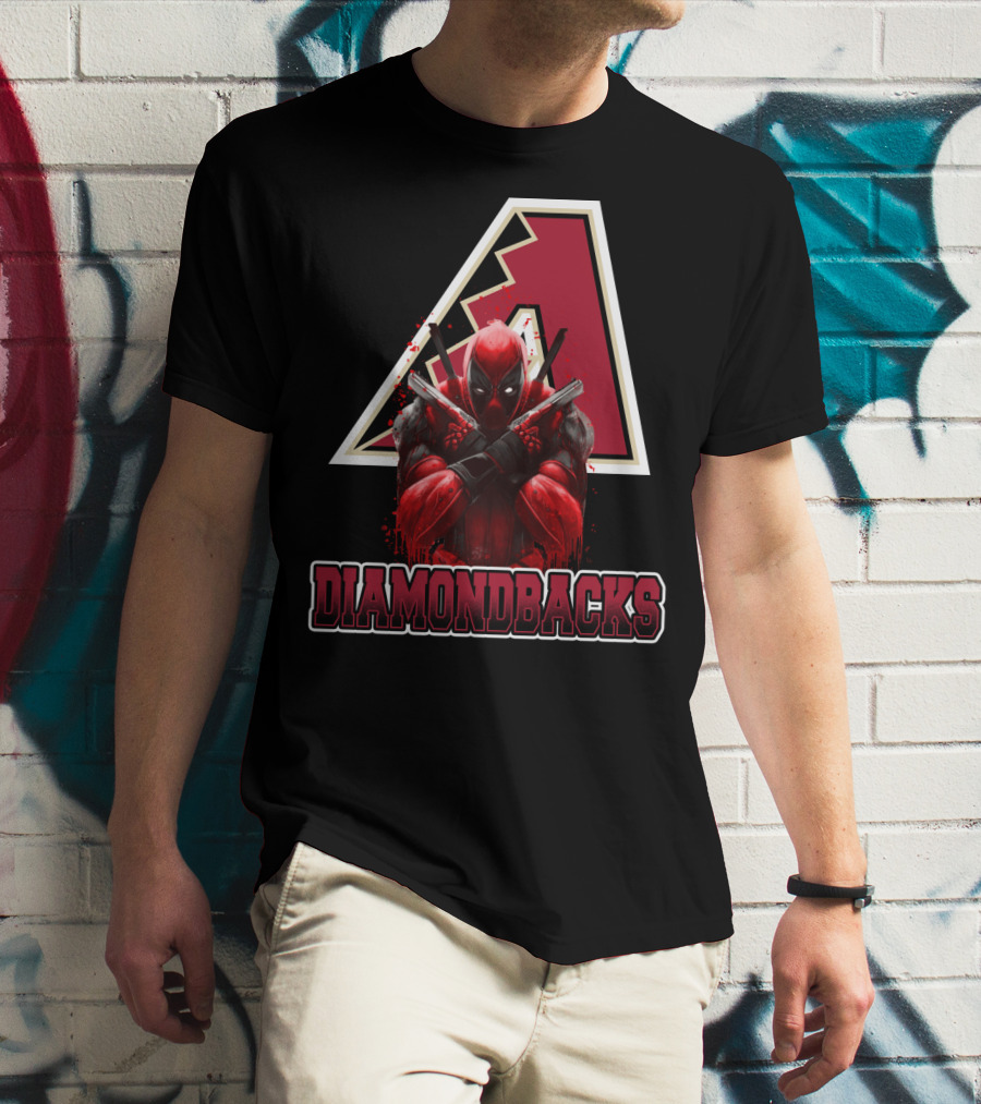 Diamondbacks Deadpool Crossover Fan T-Shirt