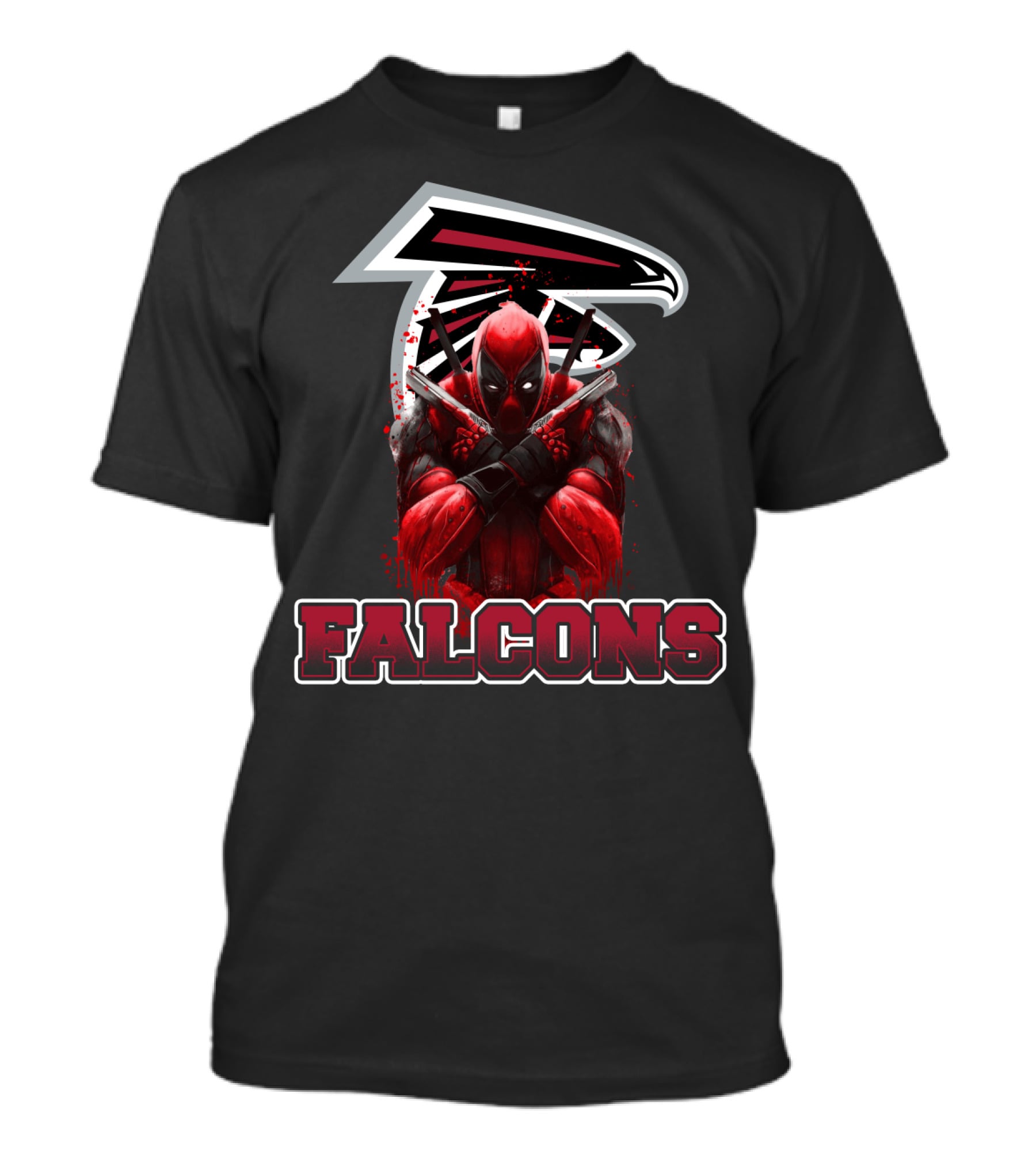 Falcons Deadpool Mashup Fan Crossover T-Shirt