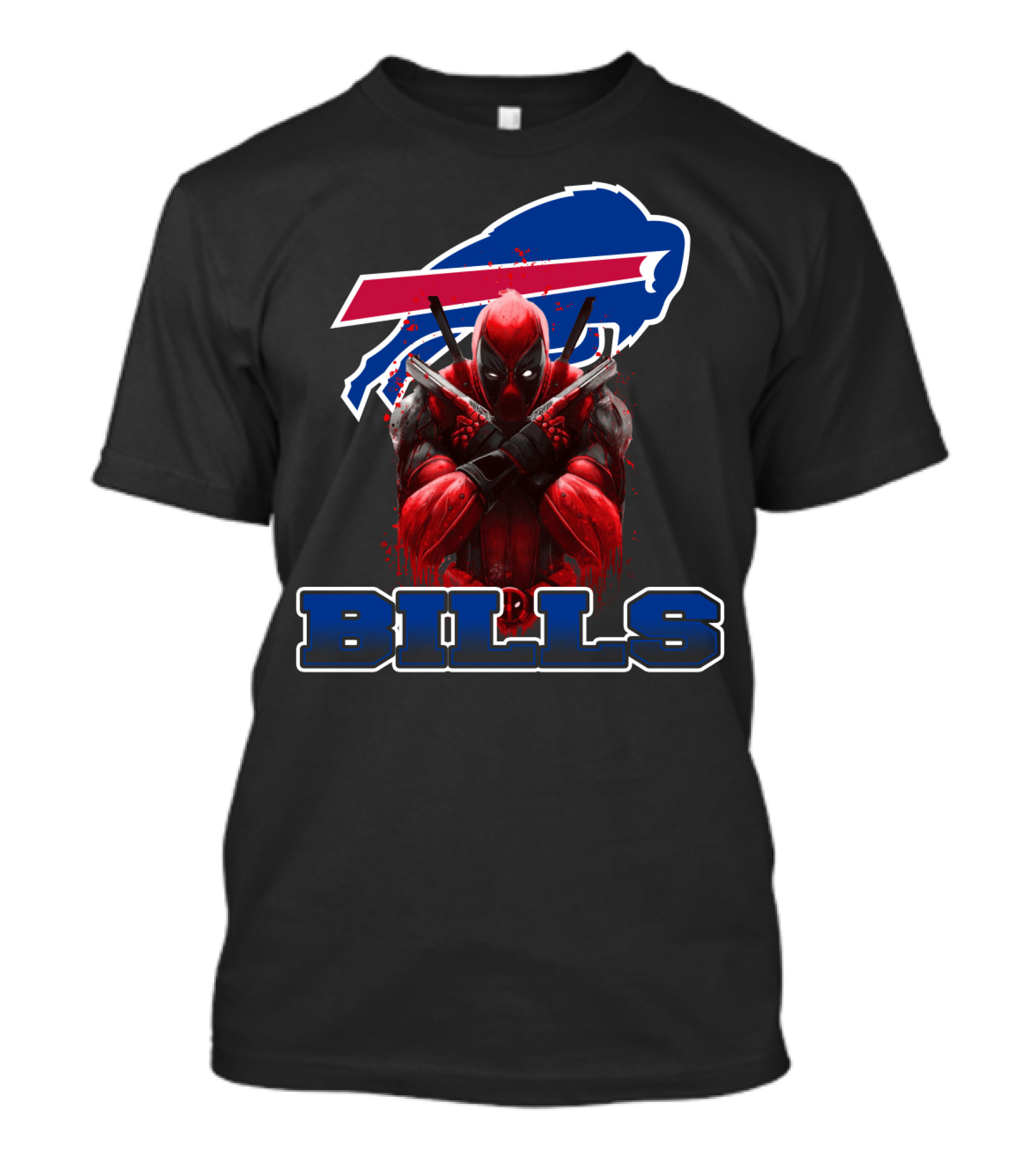 Buffalo Bills Deadpool Fans Mashup T-Shirt
