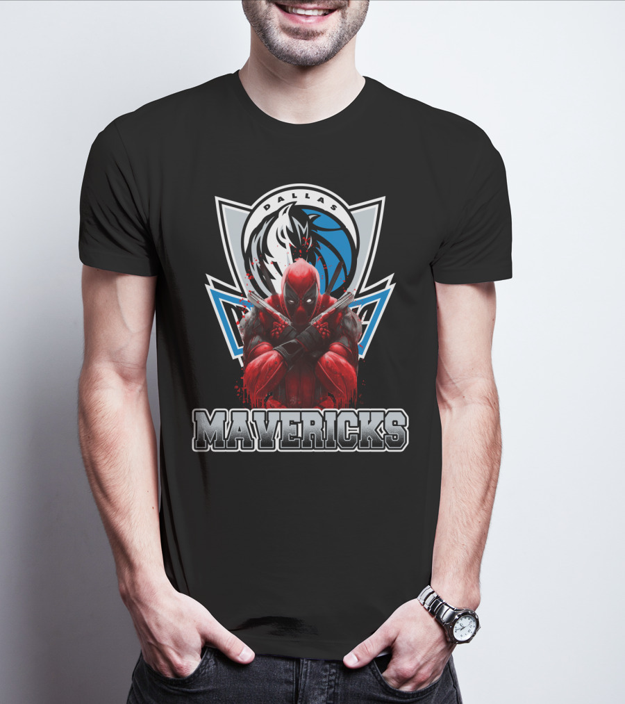 Dallas Mavericks Deadpool Crossover T-Shirt