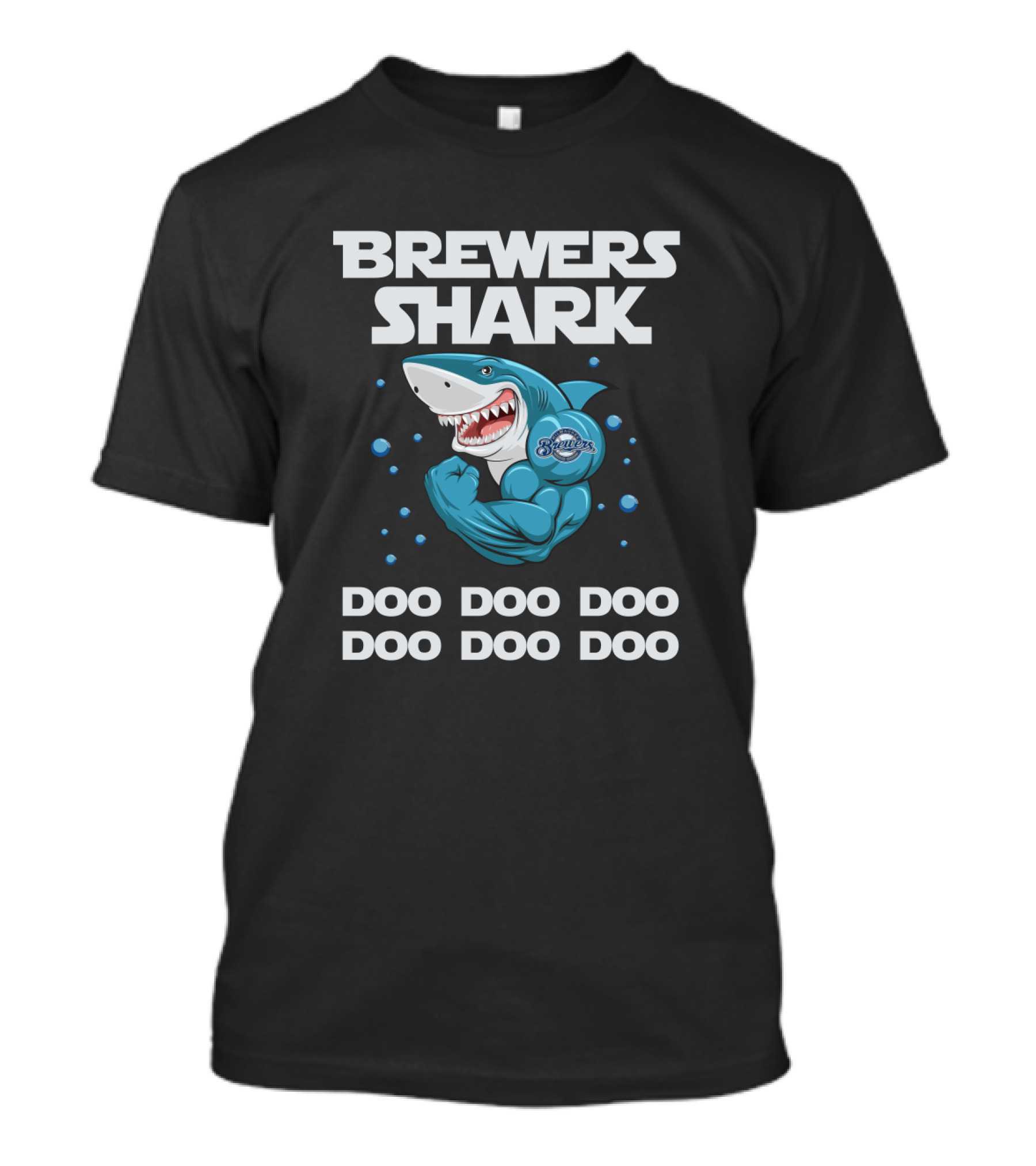 Brewers Shark Milwaukee Doo Doo Doo Baseball T-Shirt