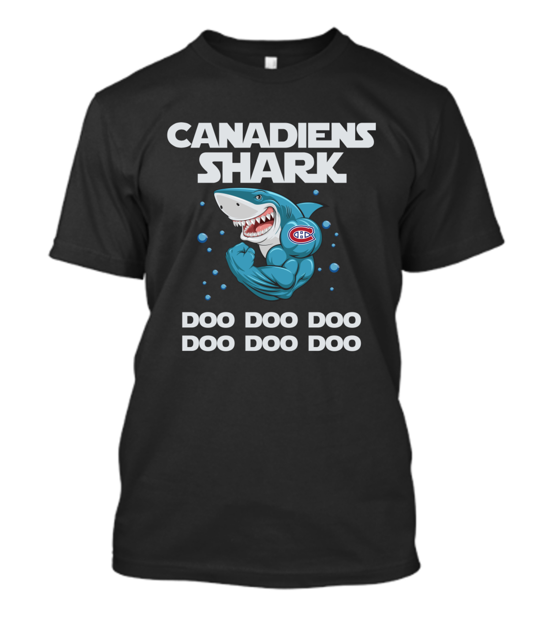 Canadiens Shark Doo Doo Doo Song With Montreal Canadiens T-Shirt