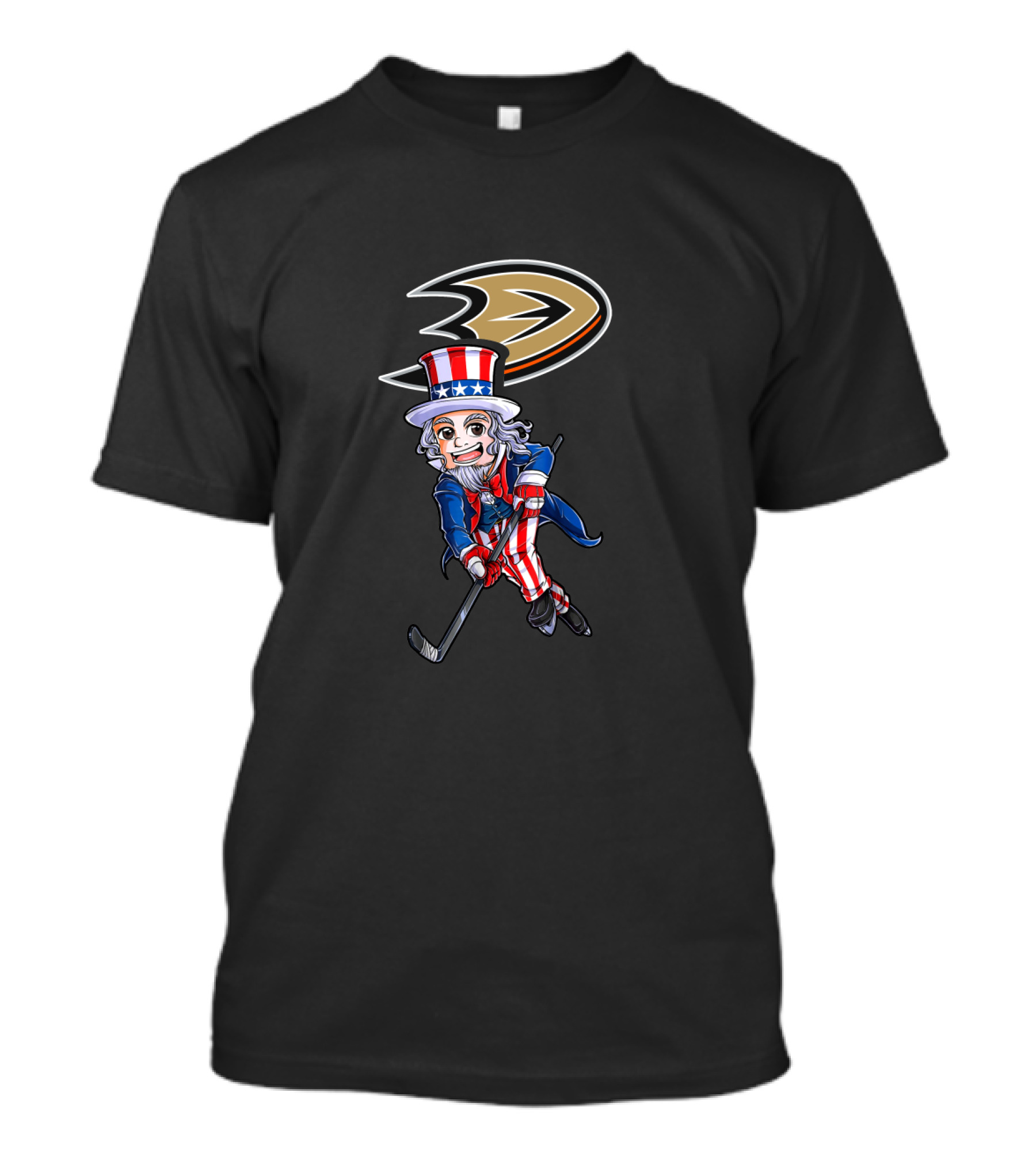 Uncle Sam Hockey Anaheim Ducks 4Th Of July Fan Gear T-Shirt