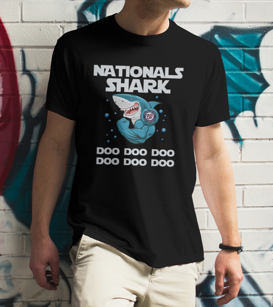 Nationals Shark Doo Doo Doo Washington Mlb T-Shirt