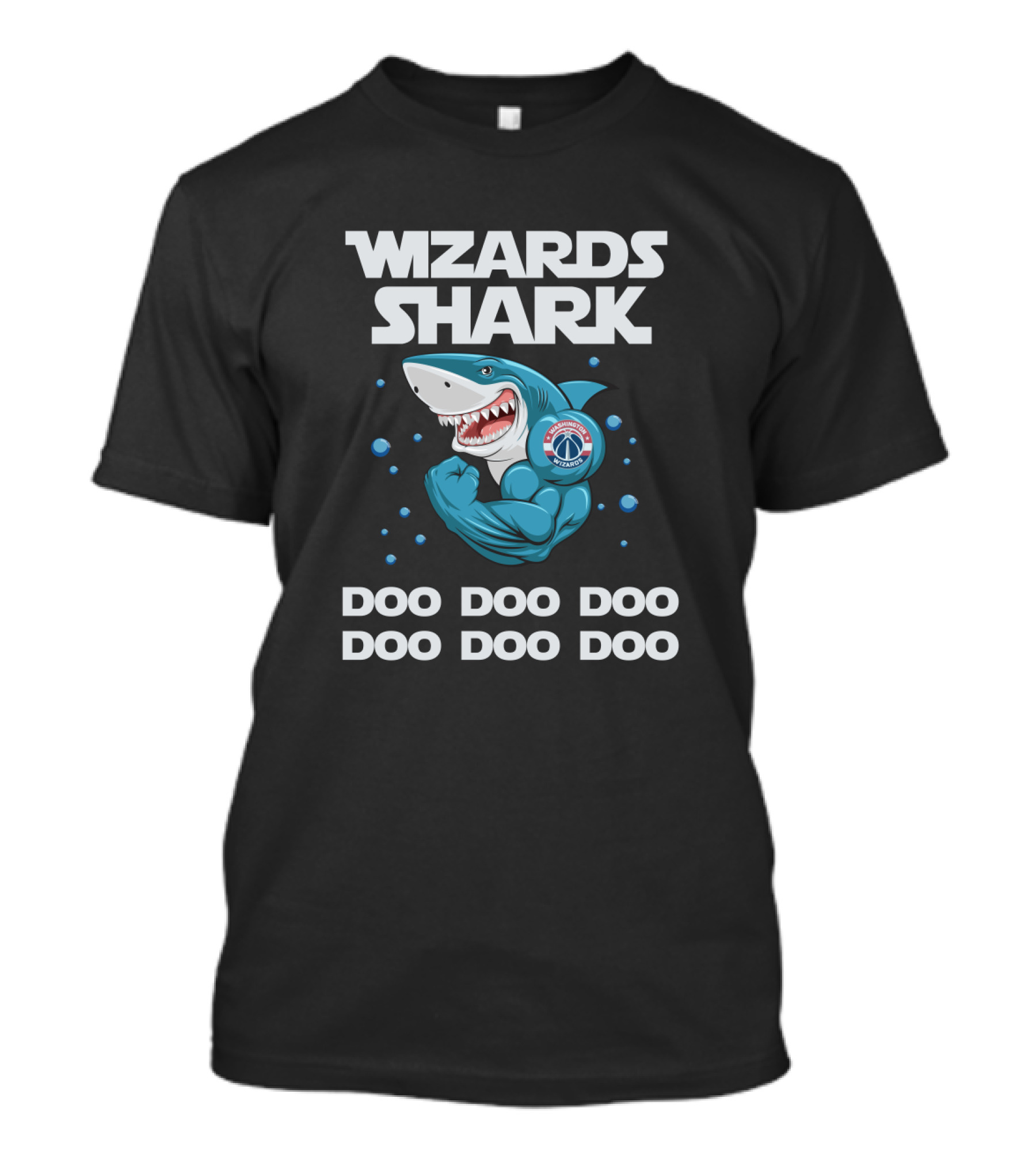 Wizards Shark Washington Doo Doo Doo Basketball T-Shirt