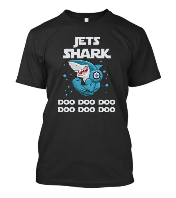 Winnipeg Jets Shark Doo Doo Doo Hockey Mascot Fun Phrase T-Shirt