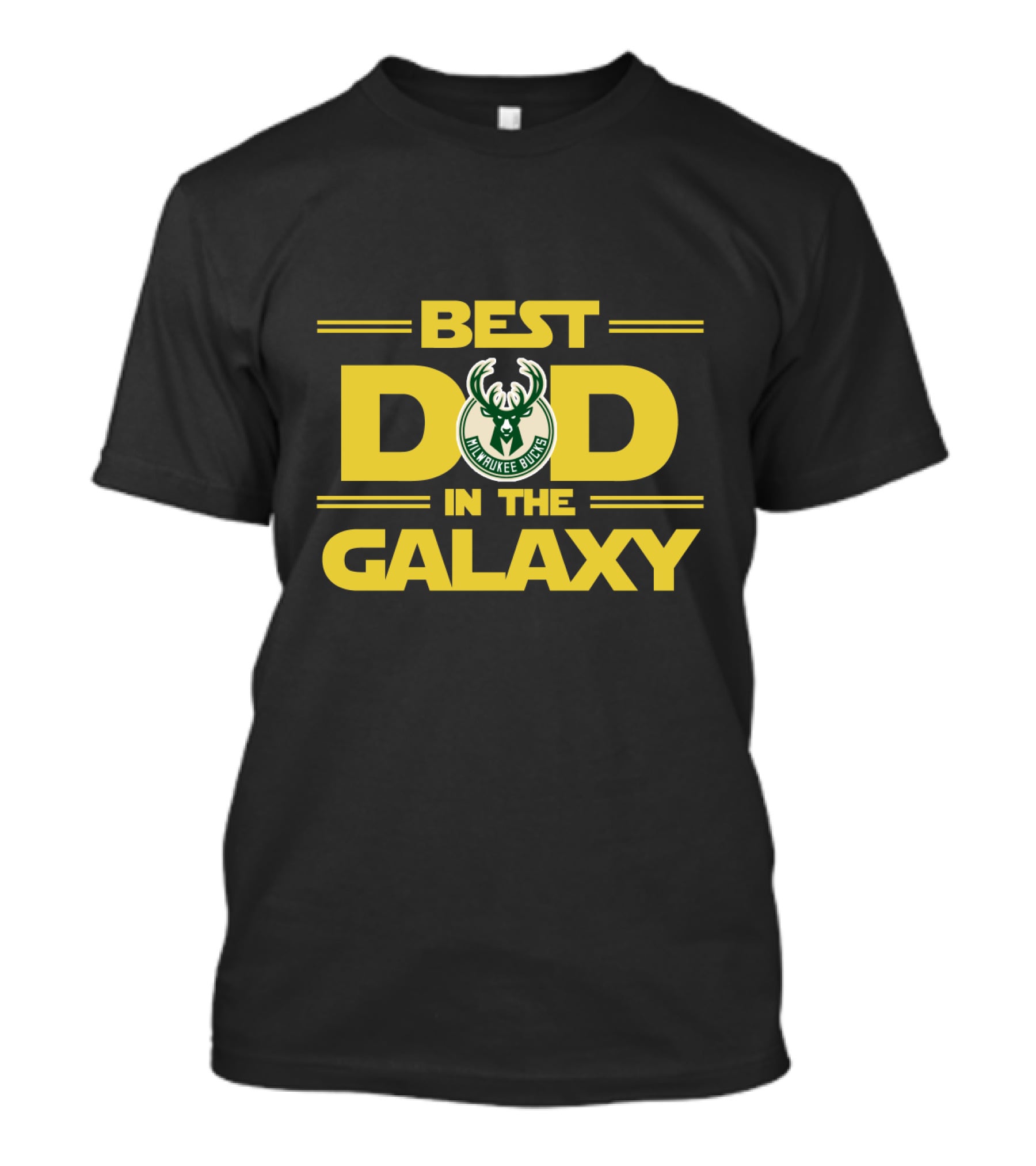 Best Dad In The Galaxy Milwaukee Bucks T-Shirt