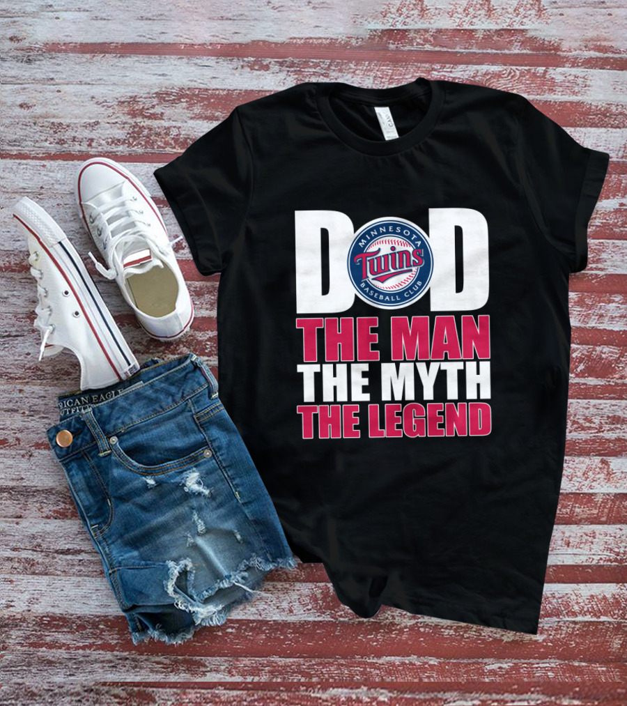 Minnesota Twins Dad Baseball Club The Man The Myth The Legend T-Shirt
