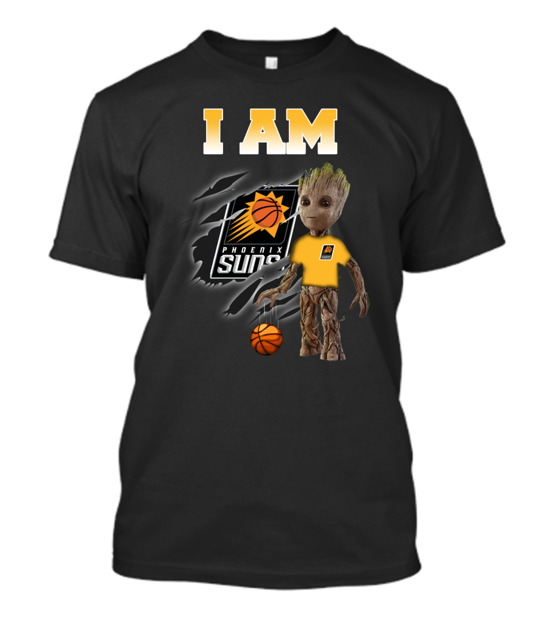 I Am Phoenix Suns Groot Basketball Fan T-Shirt