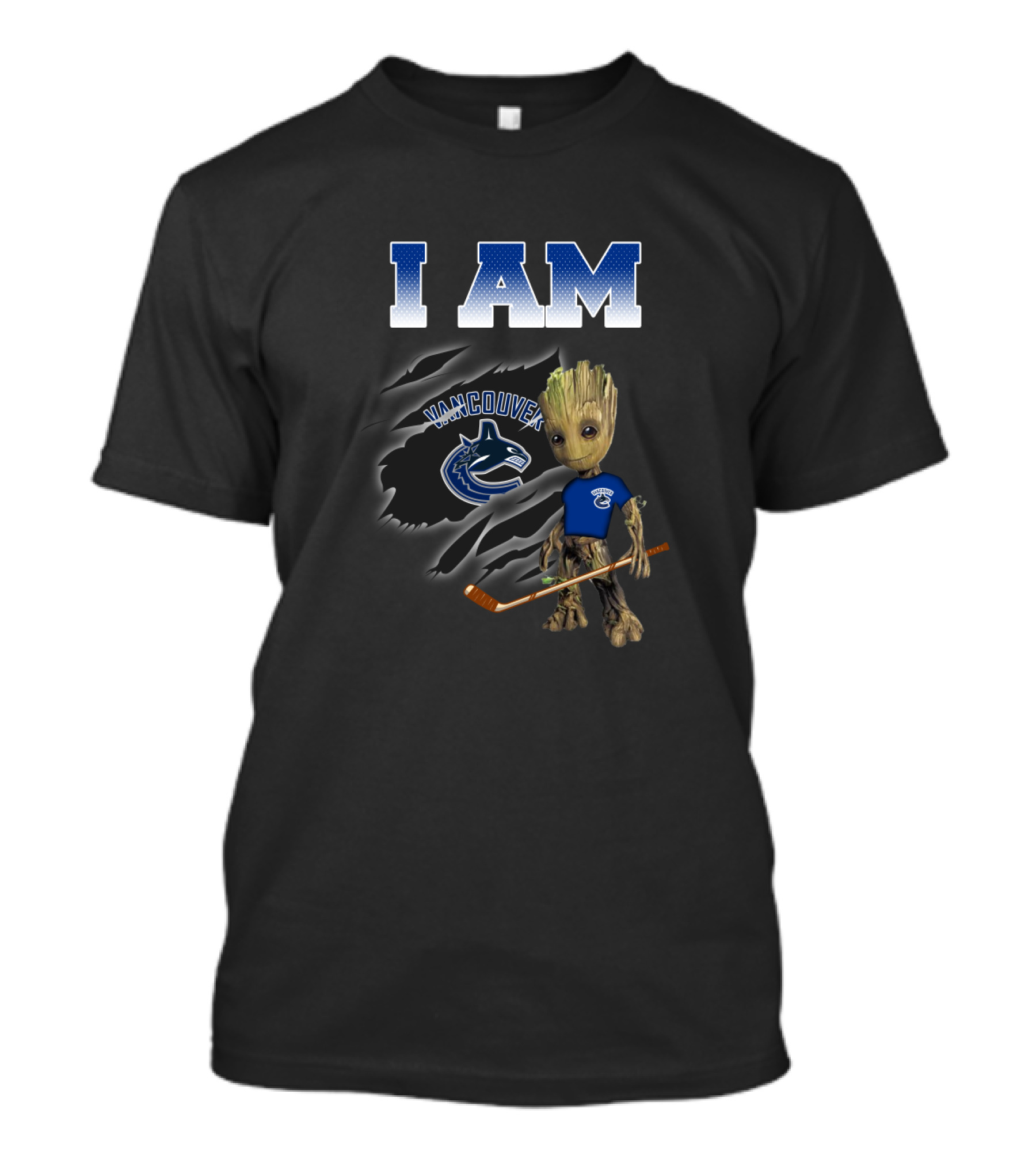 I Am Vancouver Canucks Groot Hockey Fan T-Shirt
