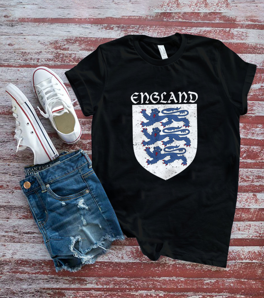 England Three Lions Vintage Crest T-Shirt