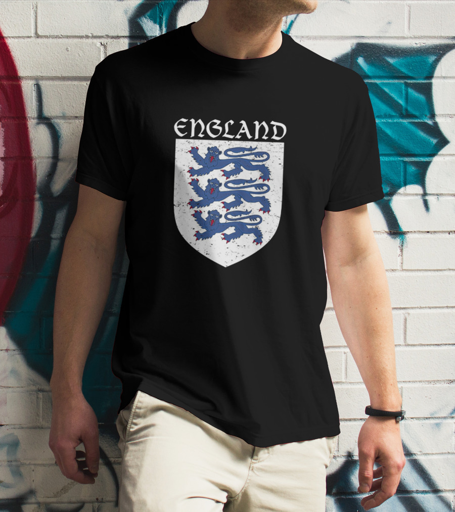 England Three Lions Vintage Crest T-Shirt
