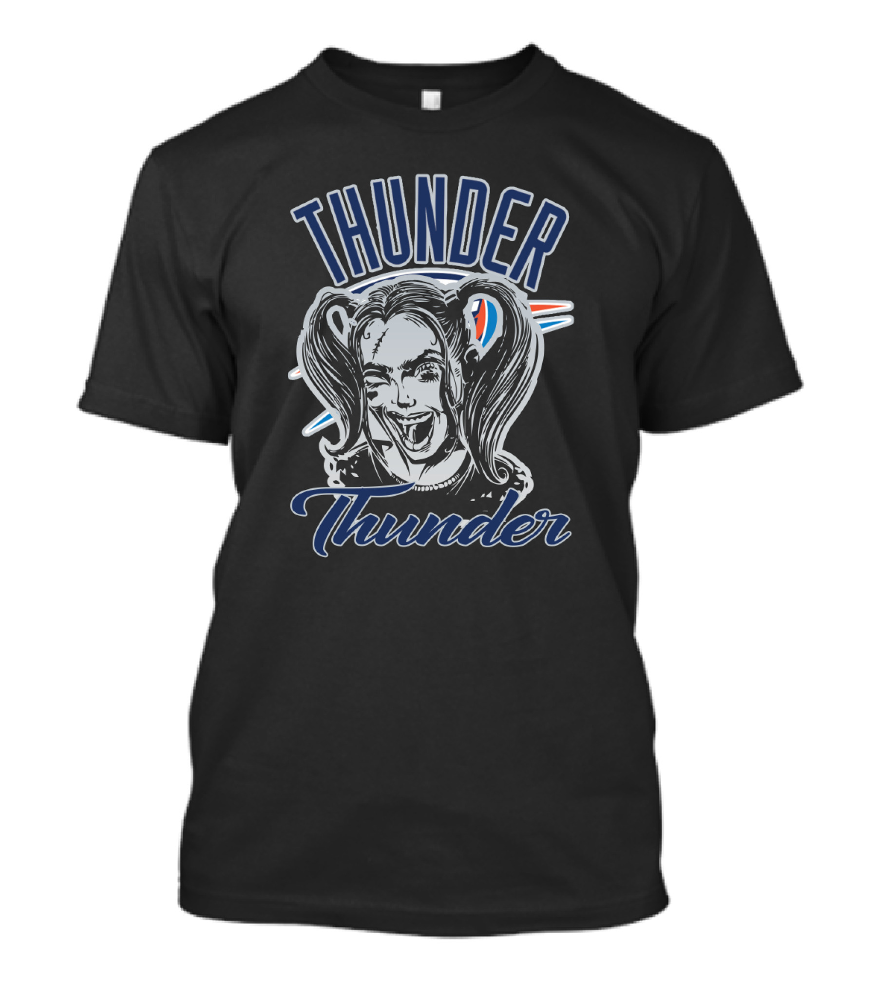 Harley Quinn Thunder Oklahoma City Basketball T-Shirt