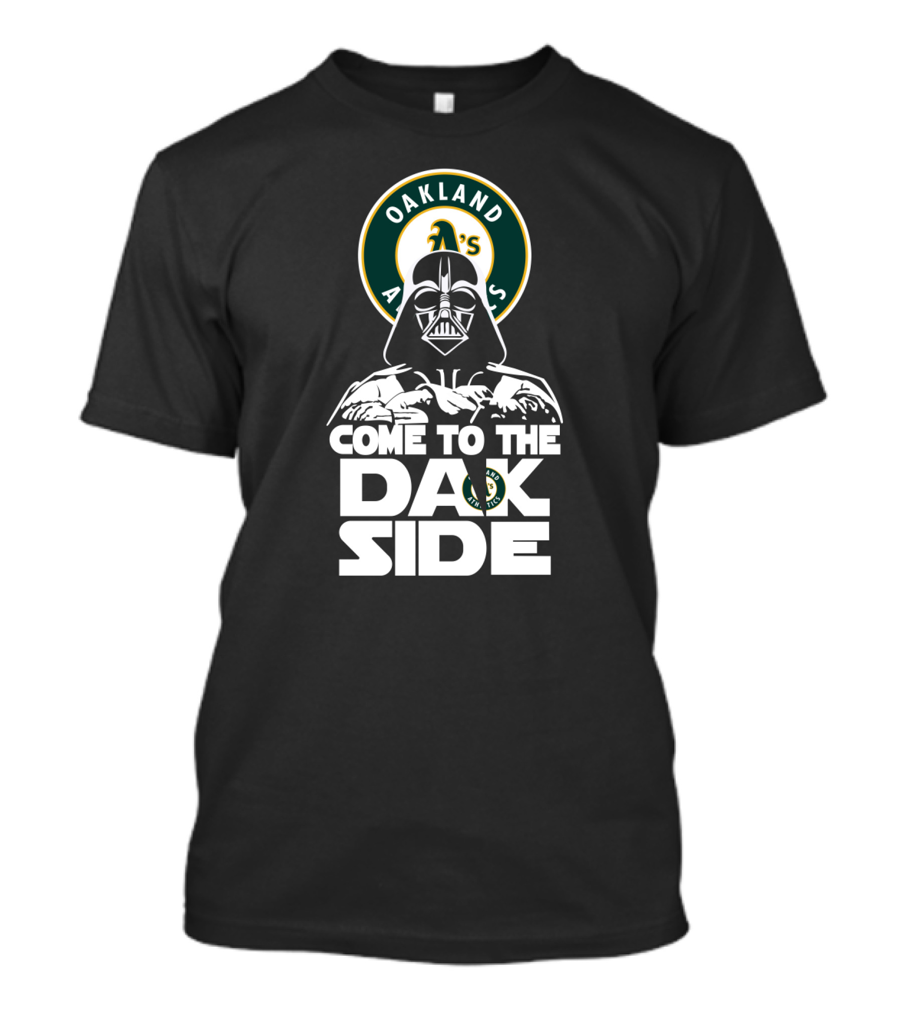 Oakland Athletics Darth Vader Come To The Dark Side T-Shirt