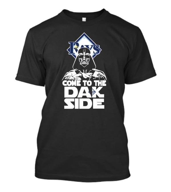 Rays Logo With Darth Vader Come To The Dark Side T-Shirt