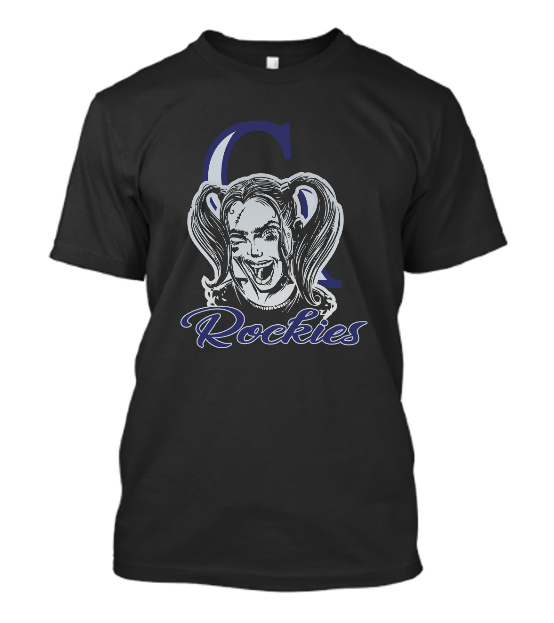 Rockies Fans Harley Quinn Colorado Inspired T-Shirt