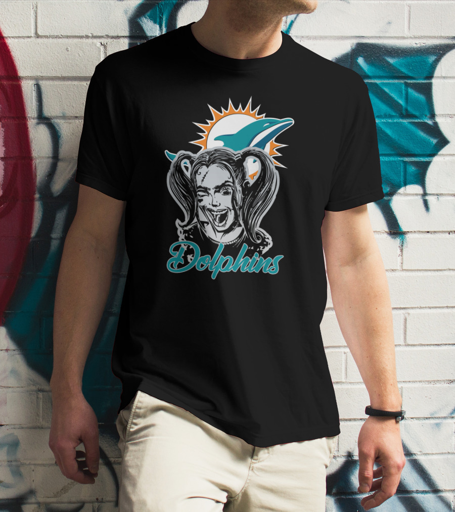 Harley Quinn Miami Dolphins Enthusiasts T-Shirt