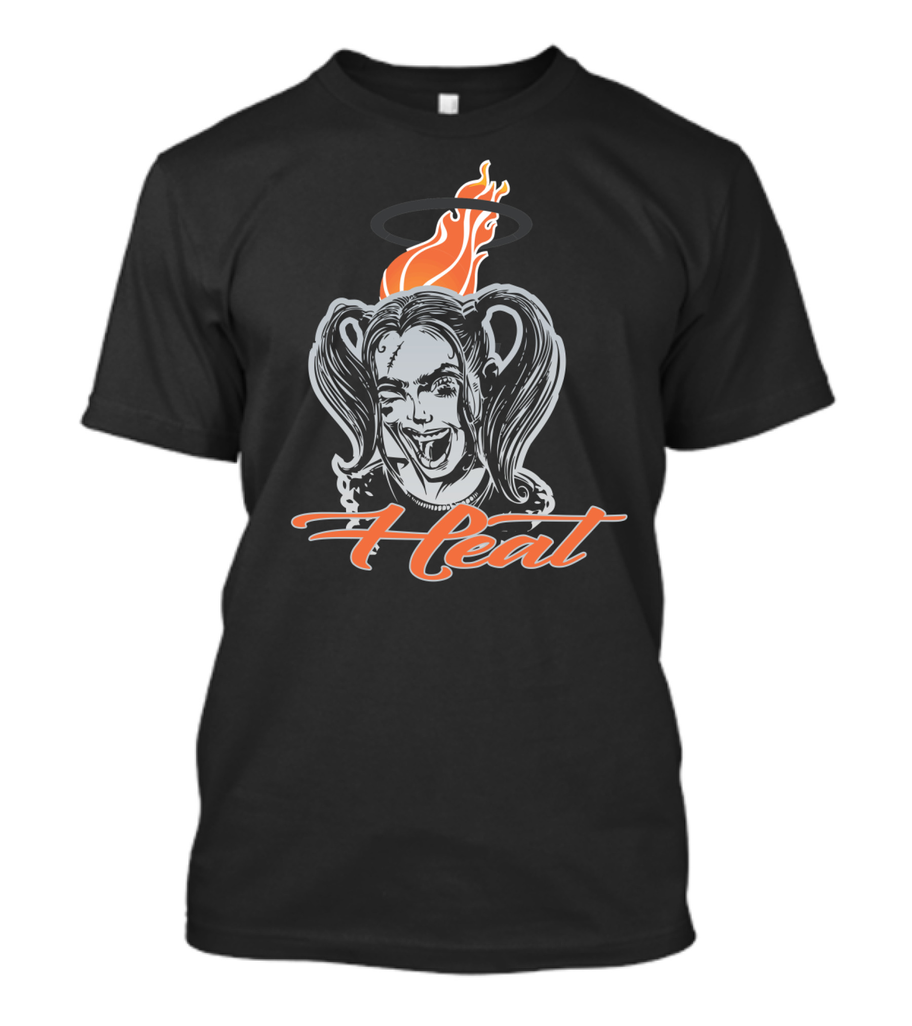 Harley Quinn Inspired Heat Fans Flame Halo T-Shirt