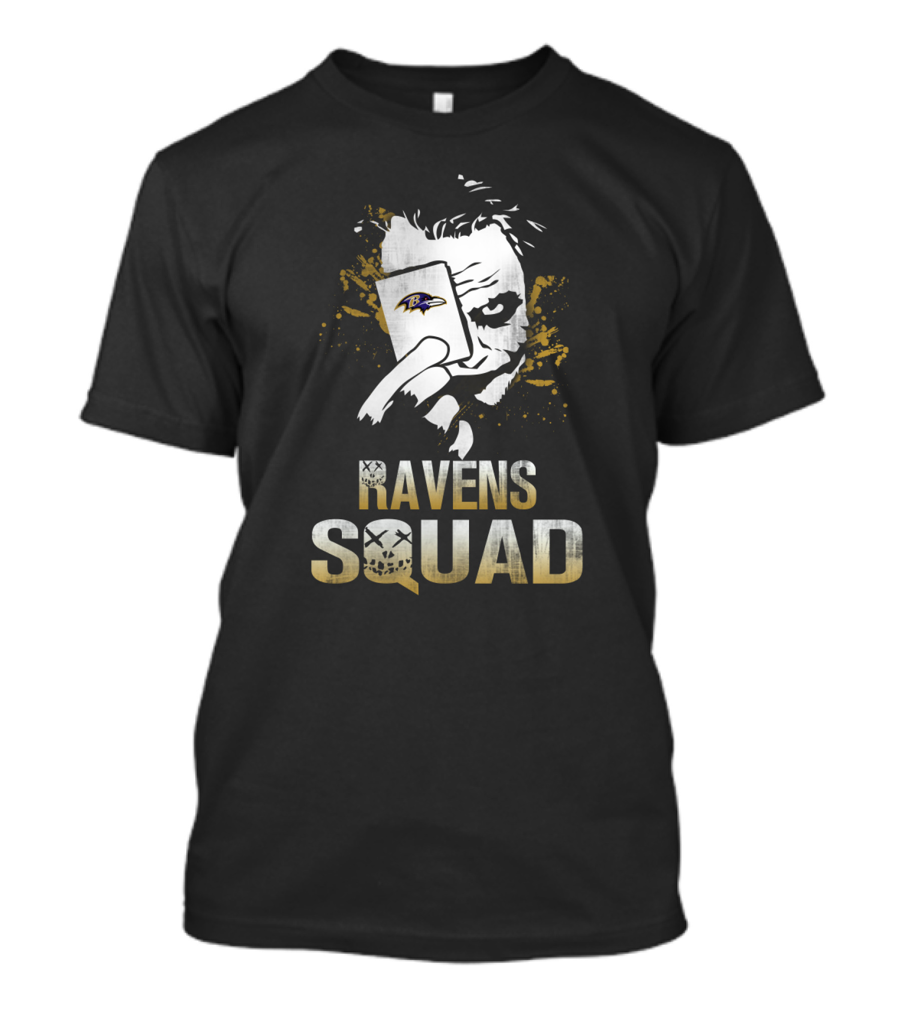 Ravens Squad Joker Baltimore Ravens Playing Card T-Shirt