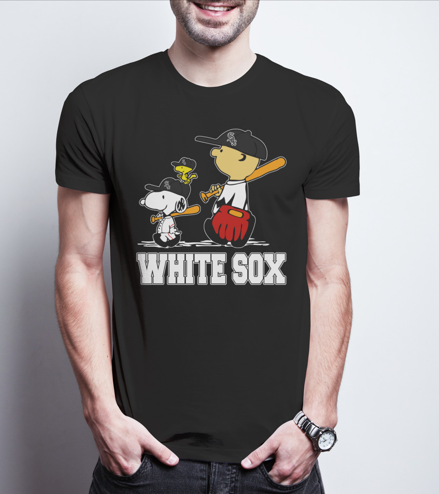 Snoopy Woodstock White Sox Fans T-Shirt