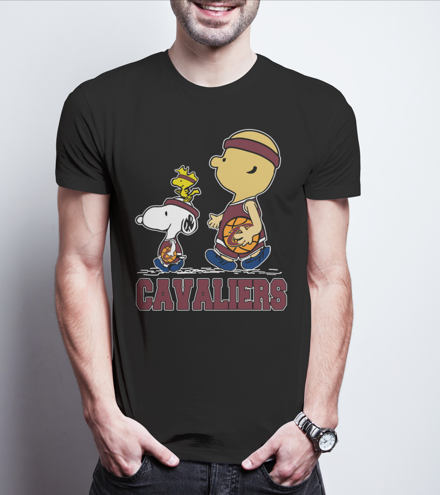Snoopy And Cavalier Friends With Basketball T-Shirt