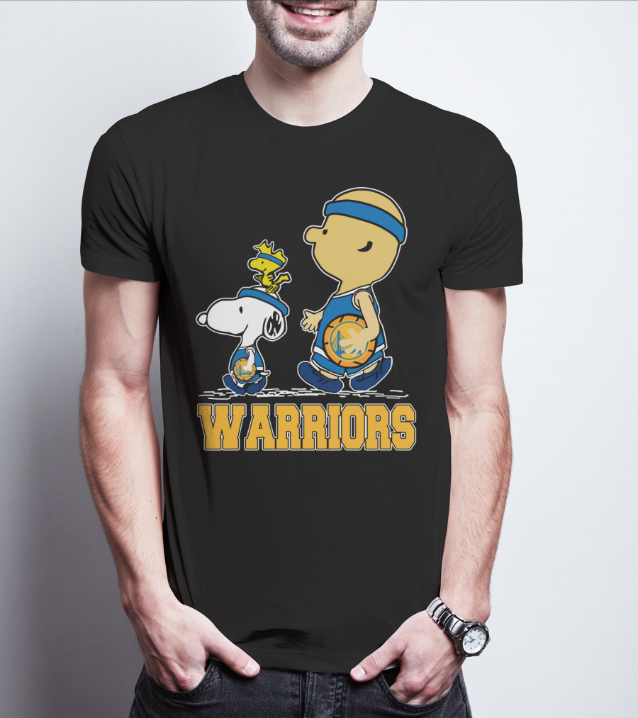 Snoopy And Friends Golden State Warriors Basketball Fans T-Shirt