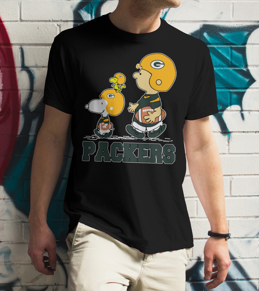 Packers Snoopy And Woodstock Football Fans T-Shirt