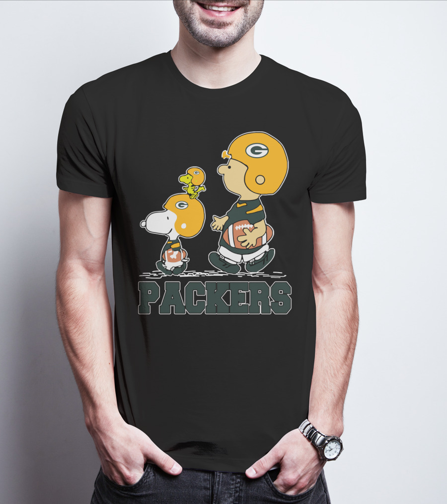 Packers Snoopy And Woodstock Football Fans T-Shirt