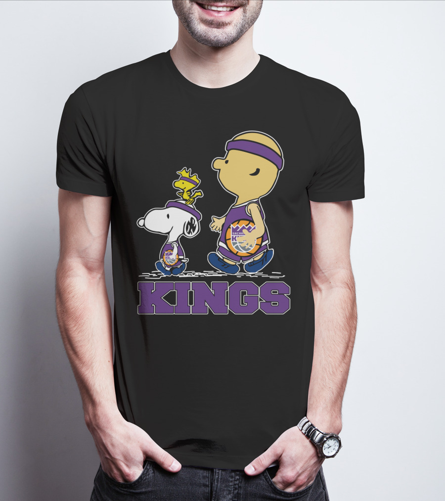 Kings Snoopy And Characters Sacramento Basketball Fans T-Shirt