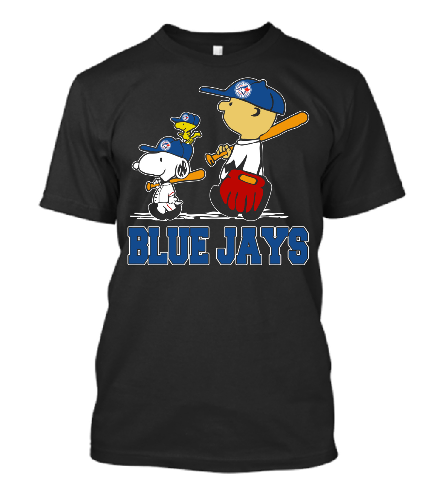 Snoopy Woodstock And Blue Jays Baseball Fans T-Shirt