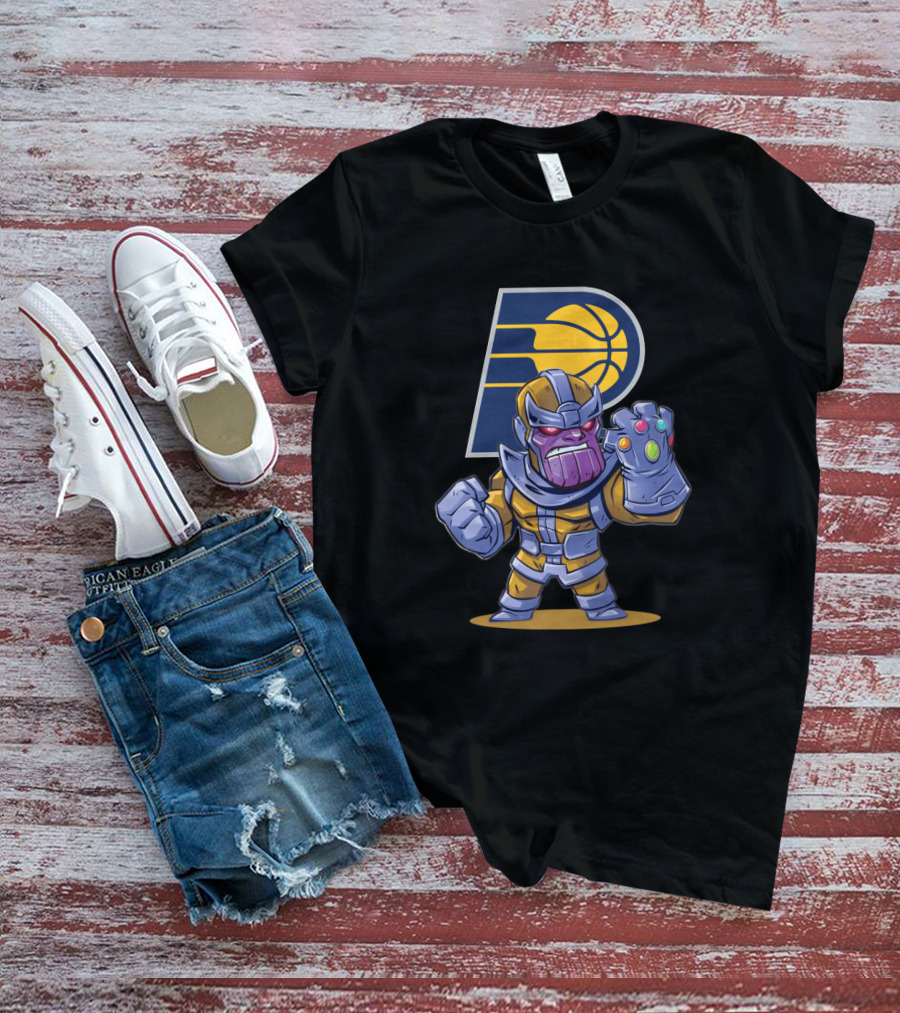 Thanos Indiana Pacers Crossover With Infinity Gauntlet T-Shirt