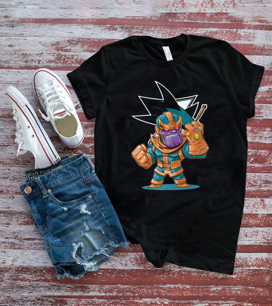 Thanos San Jose Sharks Fans Crossover Character T-Shirt