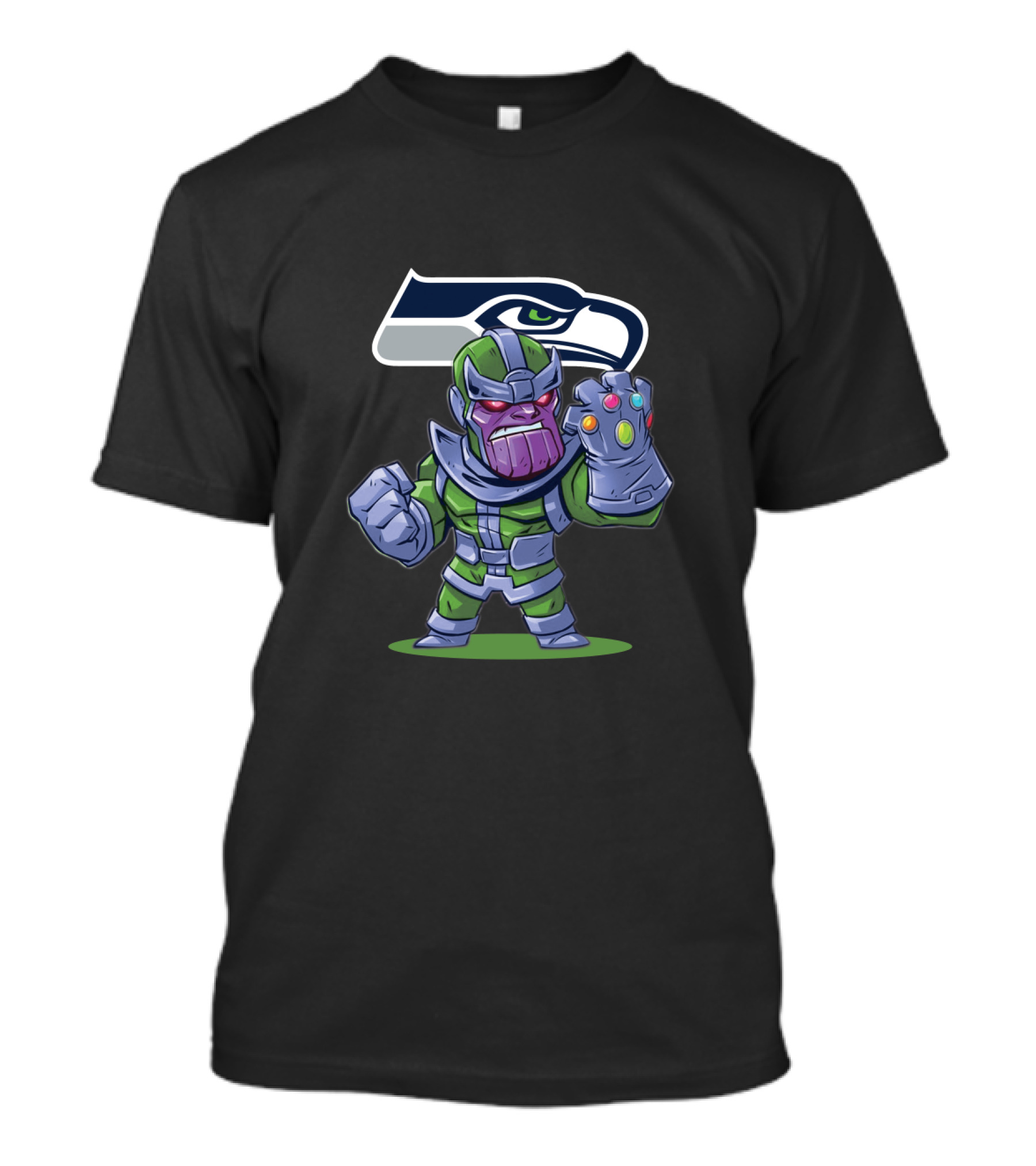 Thanos Inspired Character Seattle Seahawks Fan Crossover T-Shirt