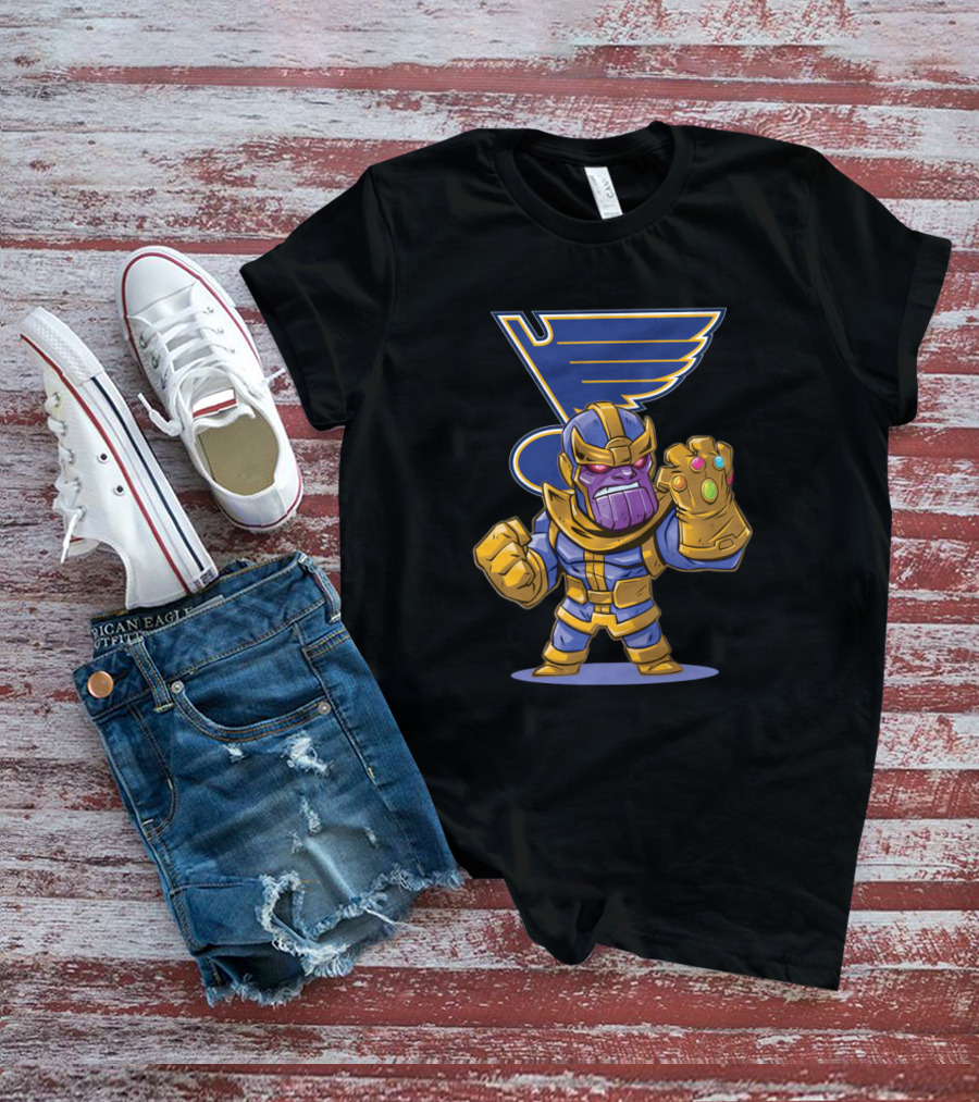 Thanos Infinity Gauntlet Meets St. Louis Blues T-Shirt