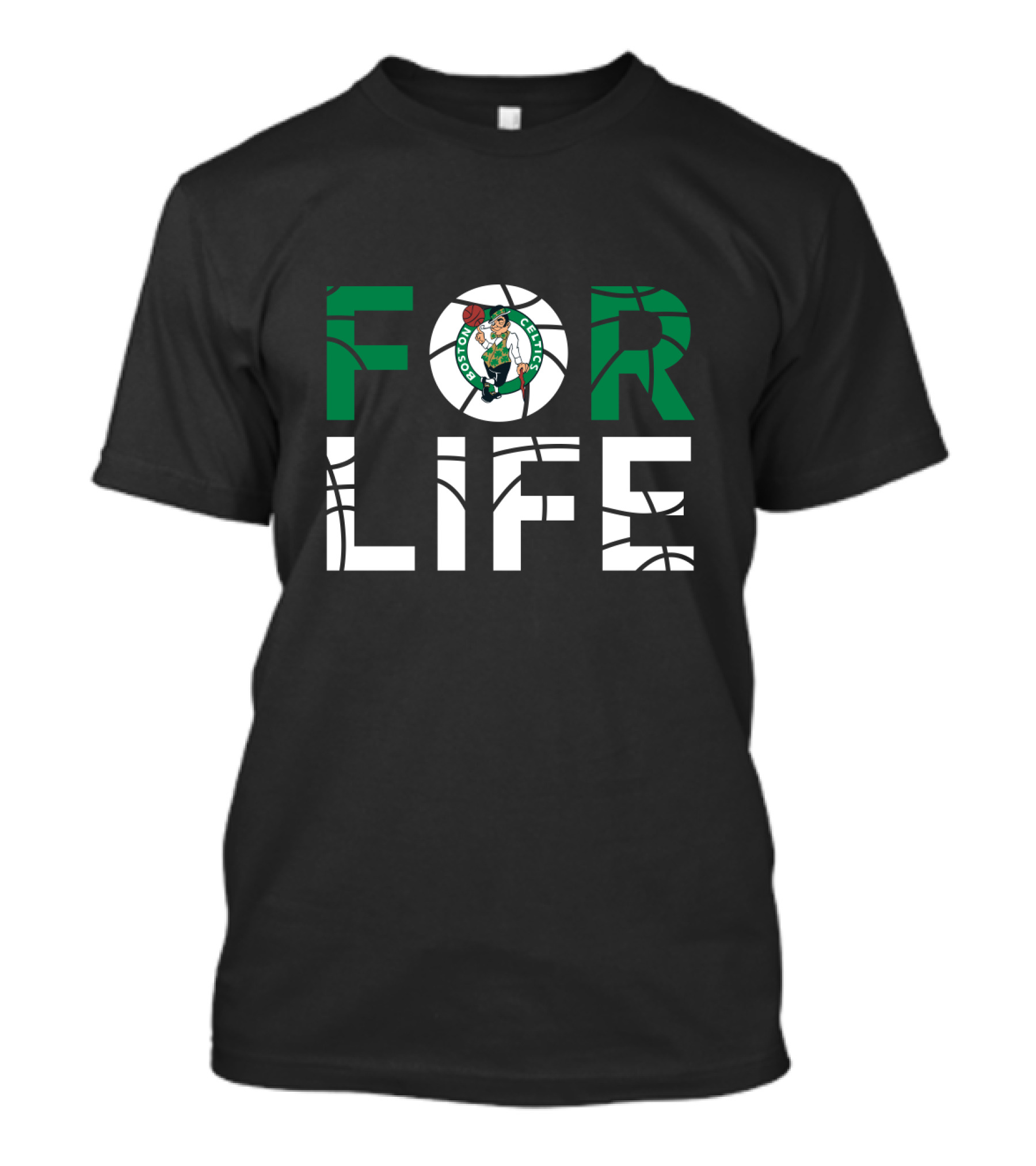 Boston Celtics For Life Basketball Fan Loyalty T-Shirt