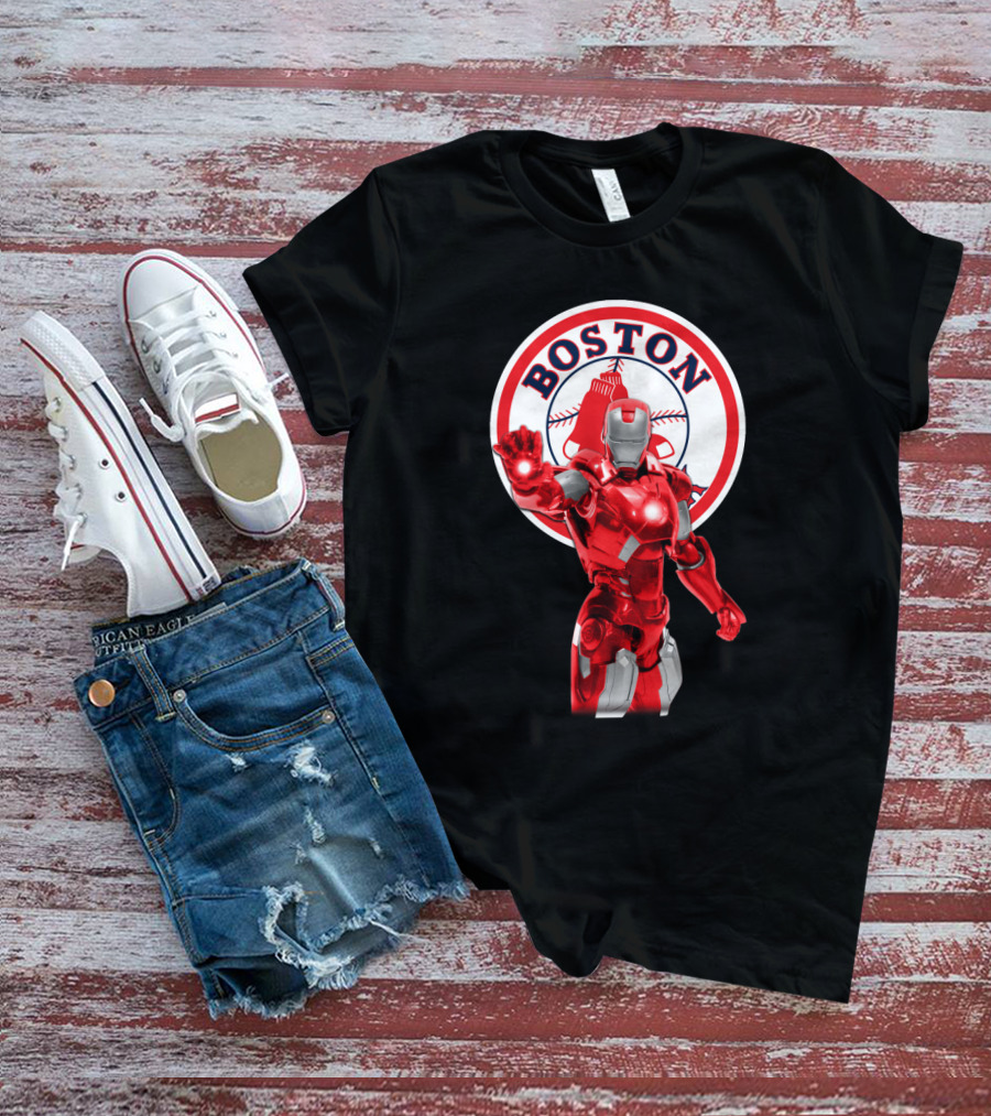 Boston Red Sox Iron Man Crossover Fan T-Shirt