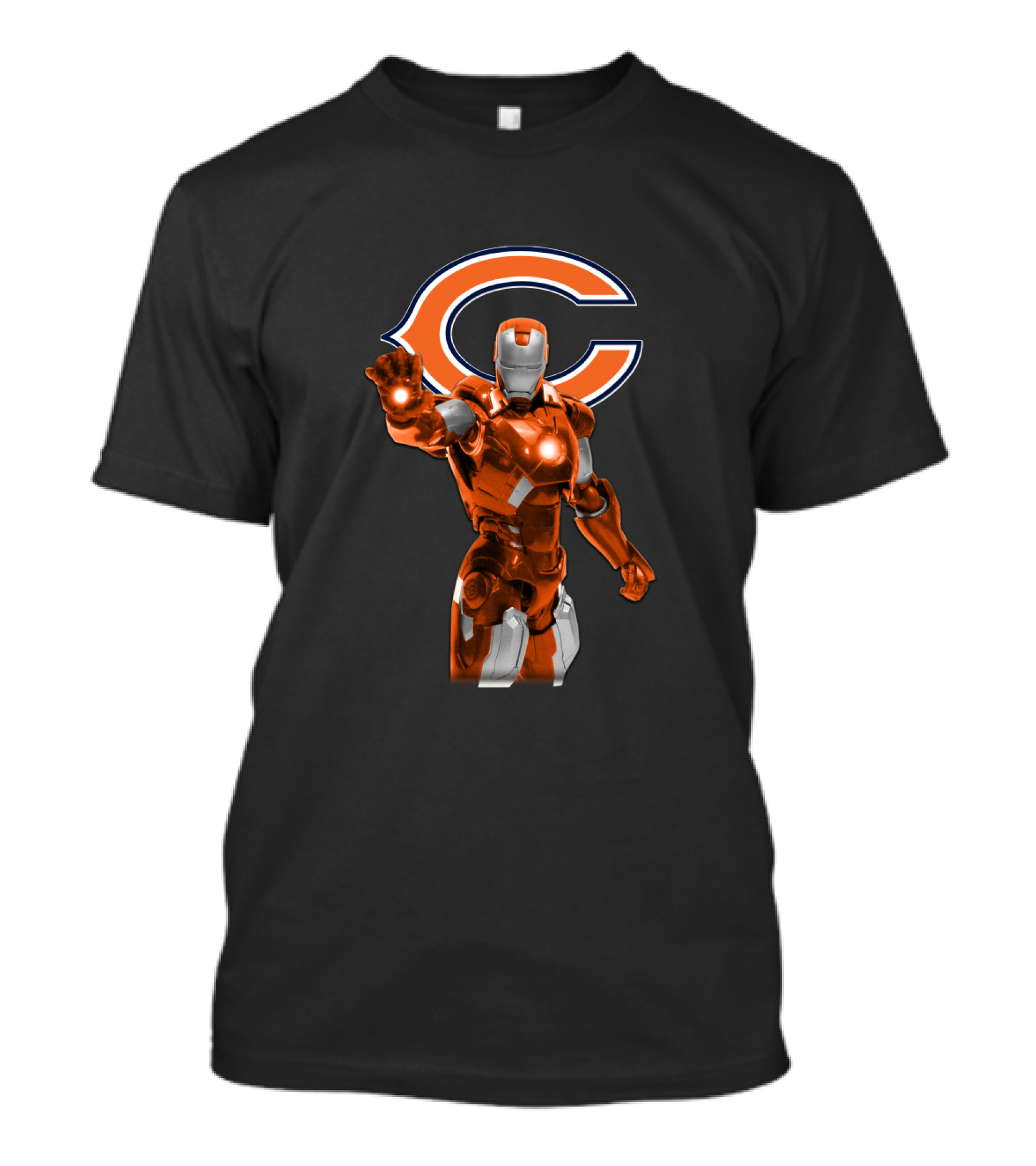 Iron Man Chicago Bears Crossover Fans T-Shirt