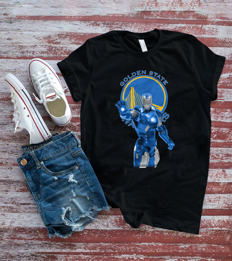 Golden State Warriors Iron Man Fan Crossover T-Shirt