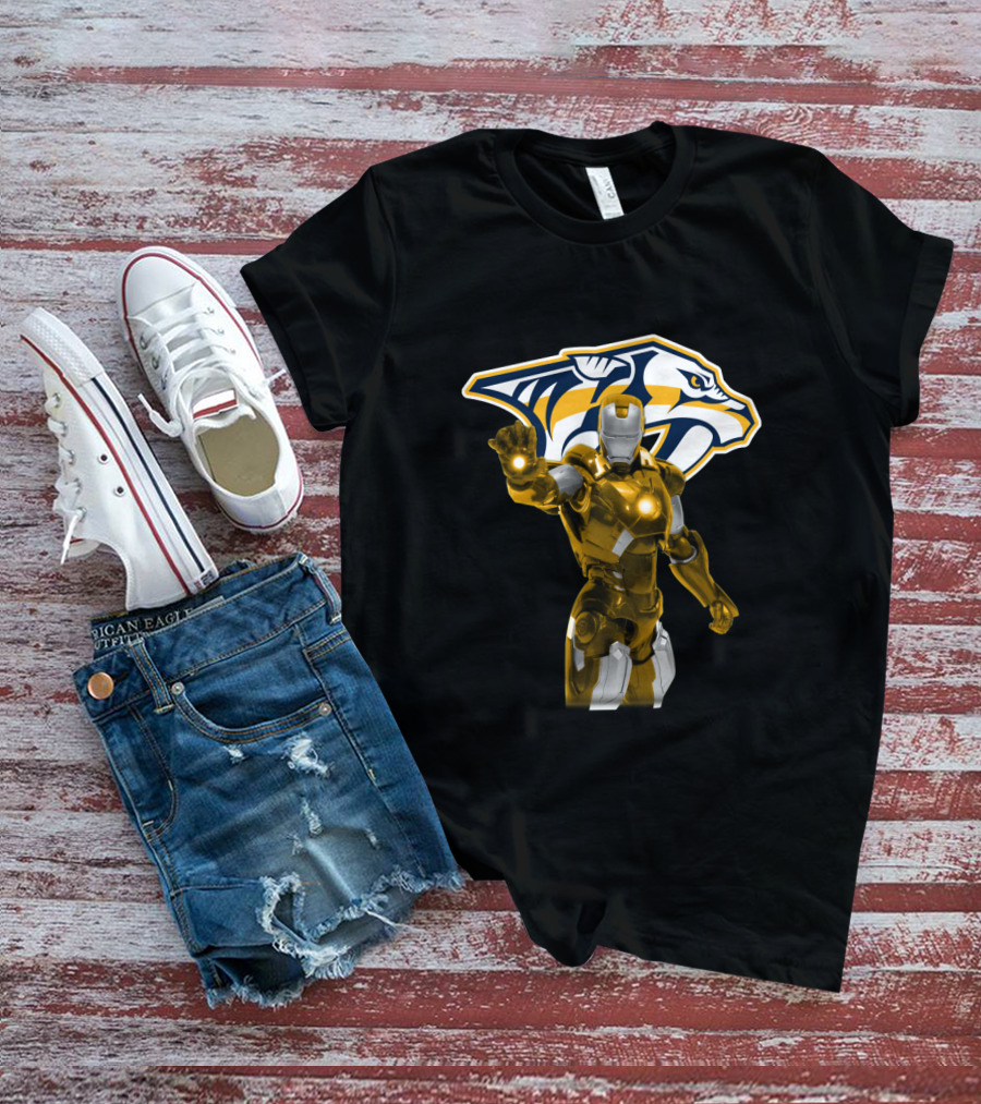 Nashville Predators Iron Man Collaboration T-Shirt