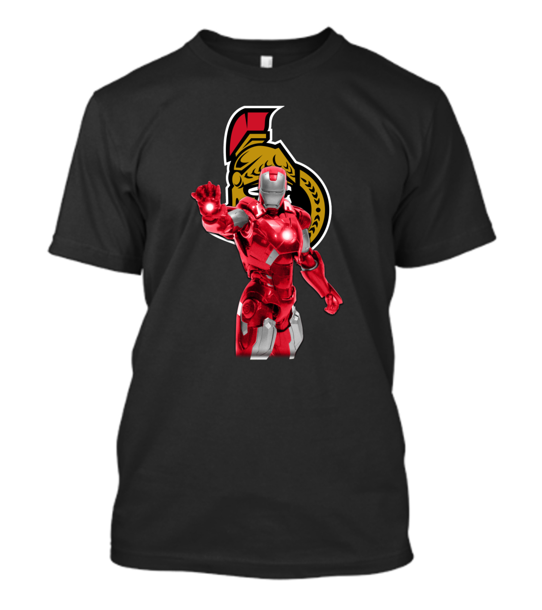 Ottawa Senators Iron Man Crossover Featuring Team T-Shirt