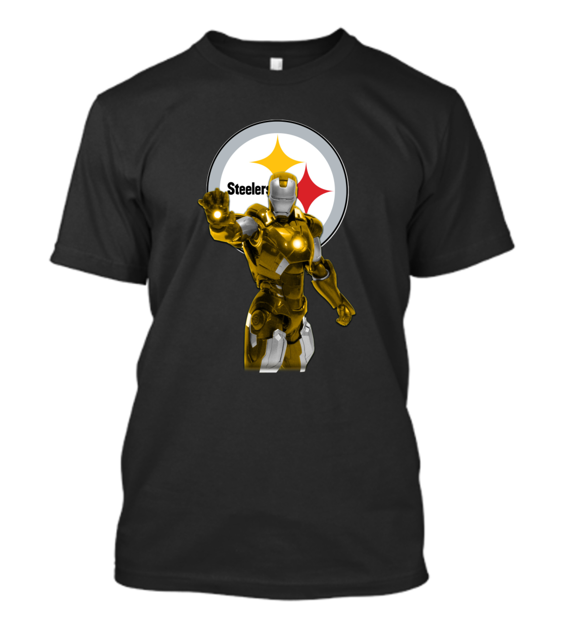 Iron Man Steelers Fans Marvel Crossover T-Shirt