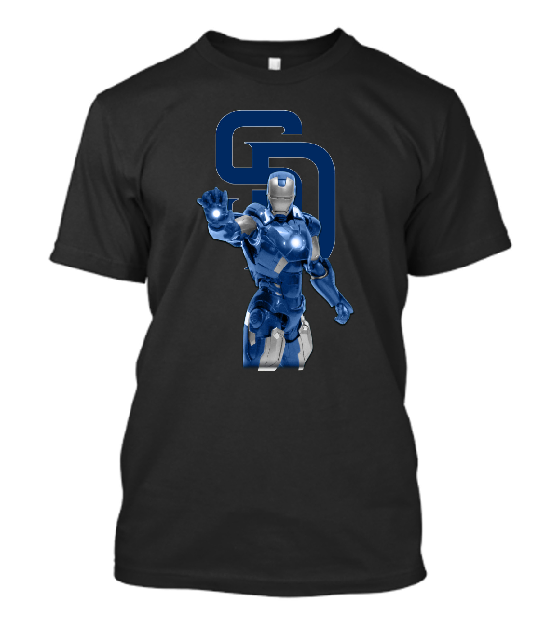 San Diego Padres Iron Man Blue Armor T-Shirt