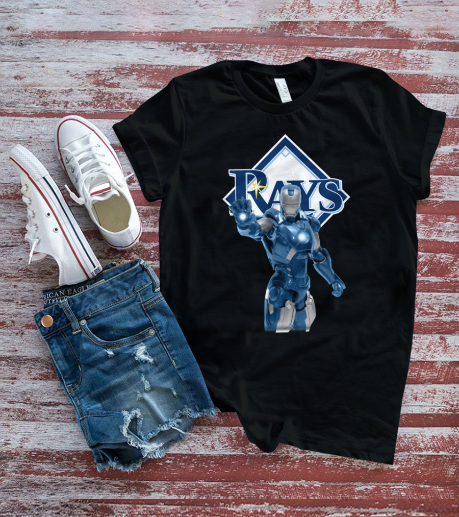 Tampa Bay Rays Iron Man Crossover Marvel Baseball Collaboration T-Shirt