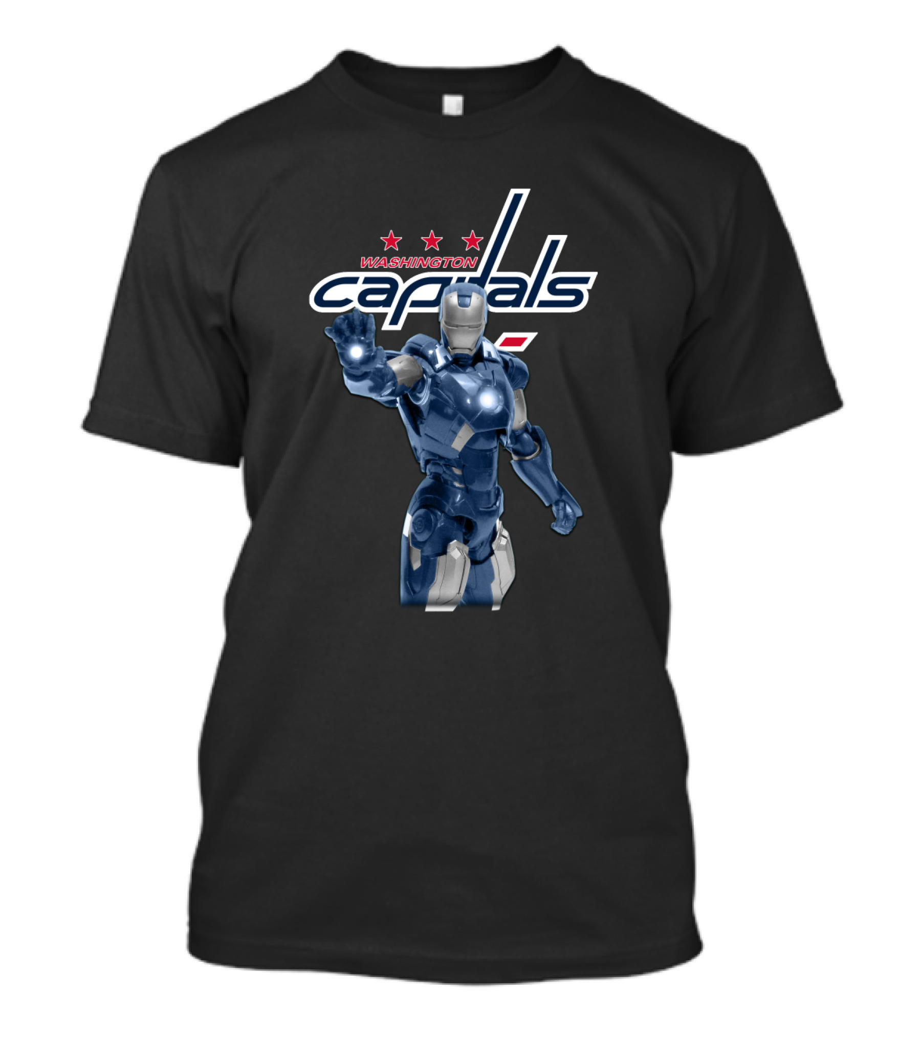Washington Capitals Iron Man Crossover T-Shirt