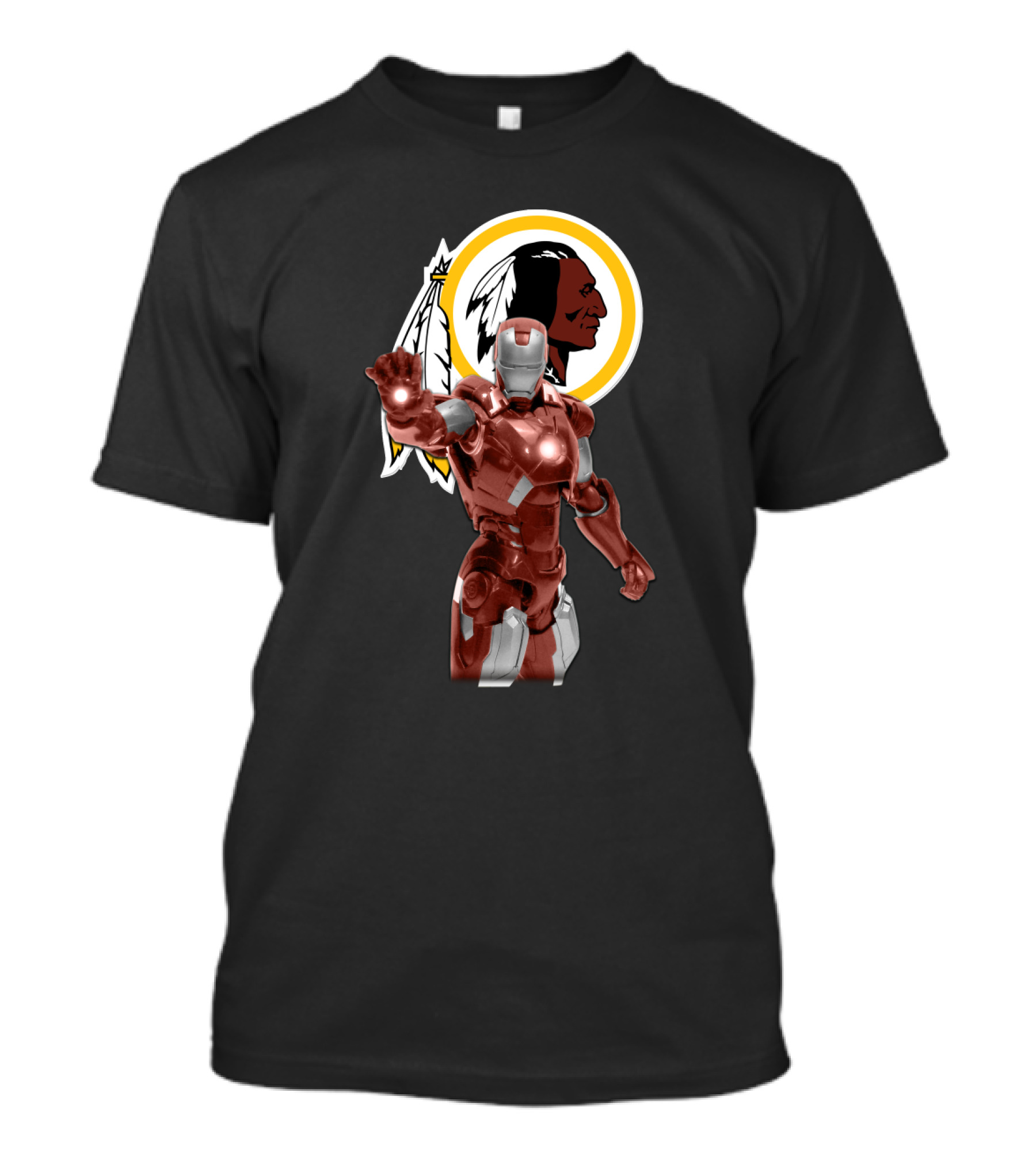 Iron Man Washington Redskins Fan Icon Fusion T-Shirt